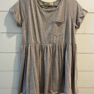 Taupe baby doll dress